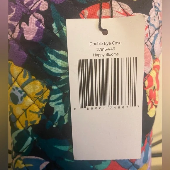 Vera Bradley NWT Double Eye Case Happy Blooms - Picture 2 of 5